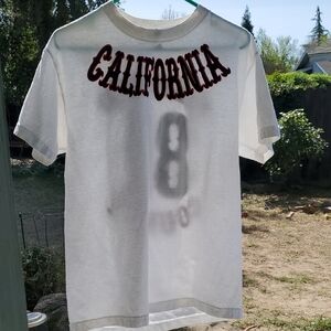 Support 81 Merced County California Men's Medium Red Black White Tee GUC